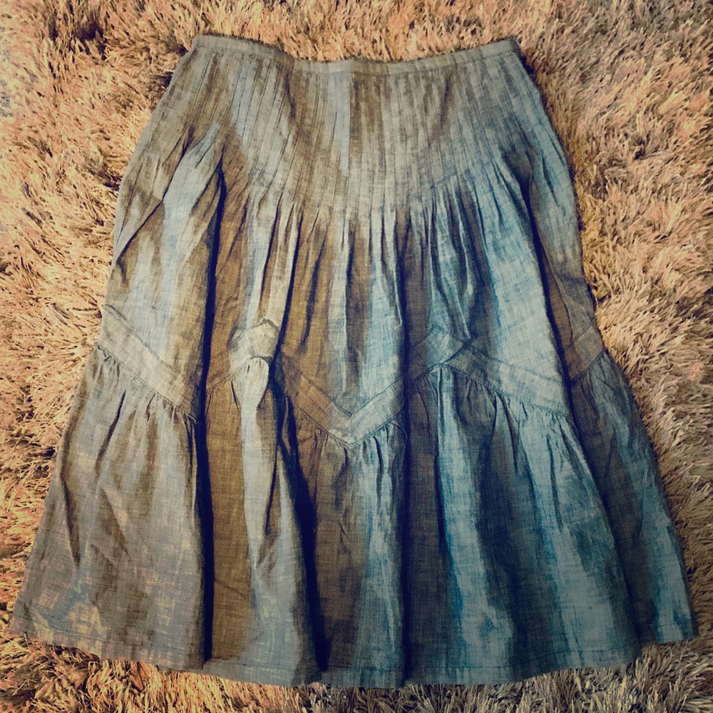 Ralph Lauren Denim Pattern Skirt